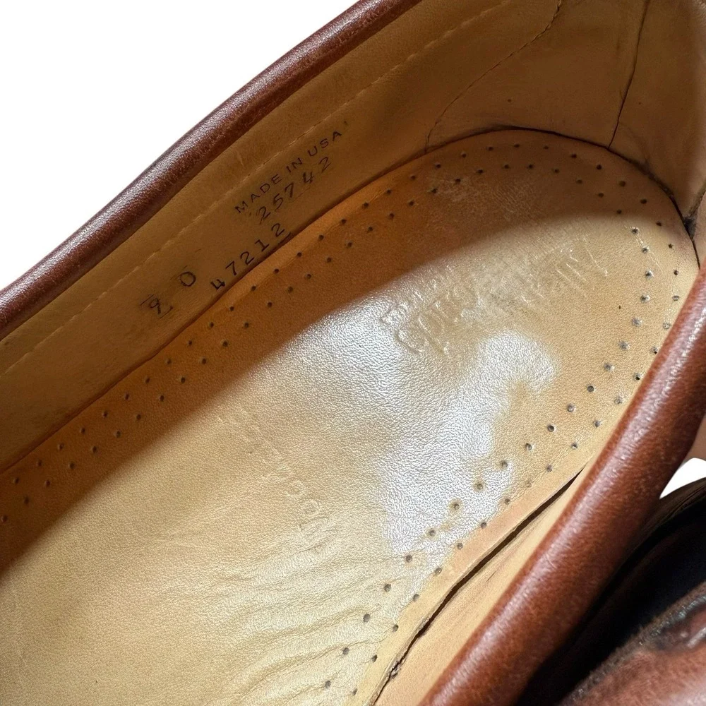 Allen Edmonds Woodstock 9D Black Brown Leather Kiltie‎ Tassel Loafer Shoes USA